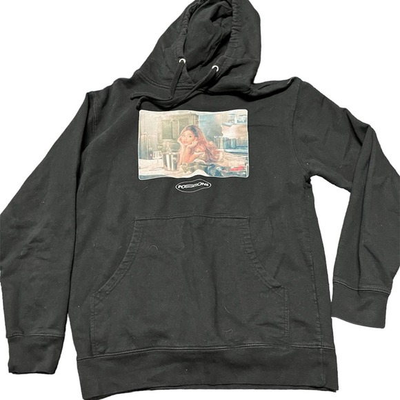 ARIANA GRANDE POSITIONS TOUR CONCERT HOODIE HOODED SWEATSHIRT Sz Mens Small - Picture 1 of 7
